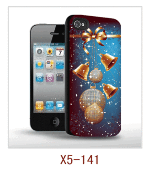 Christmas Bells Picture Iphone5 3d Case,pc Case Rubber Coated,with 3d Picture, Multiple Color Cases Available 