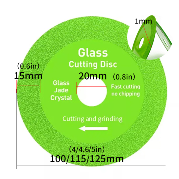 Jinzuan 4 Green Diamond Cutting Disc 100mm for Glass Bottle and Ceramics Polishing