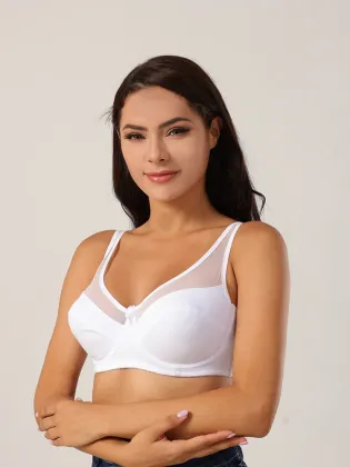 Full coverage underwire D-E-F cup bra
