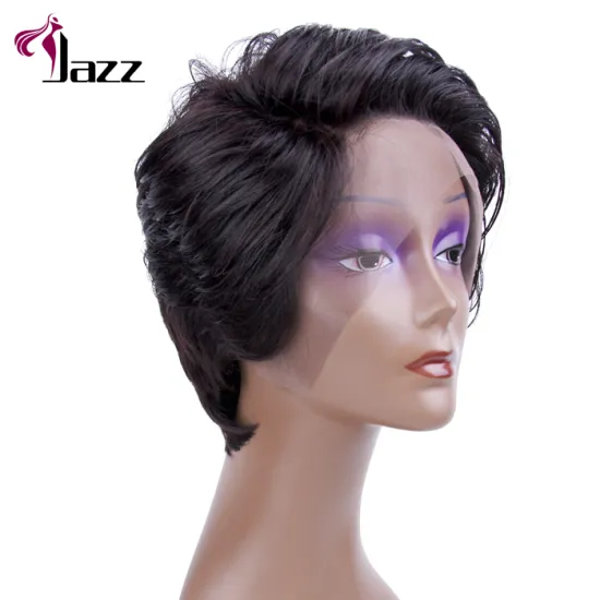 brazilian glueless pixie cut lace frontal human hair short wig, custom made very short original wigs with frontal