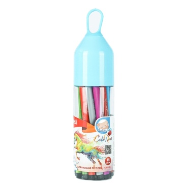 DELI EC10536 High Quality Felt Pen, Washable Fiber Marker for Art and School