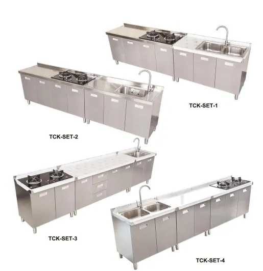 Factory Supply: Outdoor Kitchen Cabinets - 3 Door, Single Sink, Stainless Steel Storage Solutions