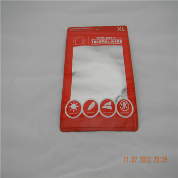 Plastic underwear clothing sock packaging bag