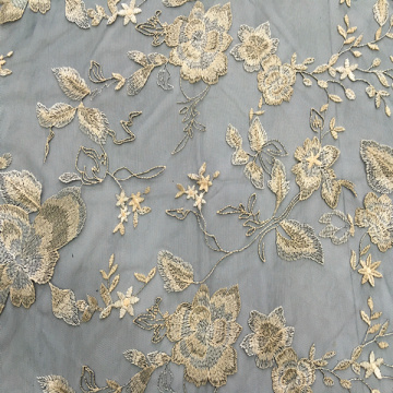 Two Tone Polyester Yarn Embroidery Fabric