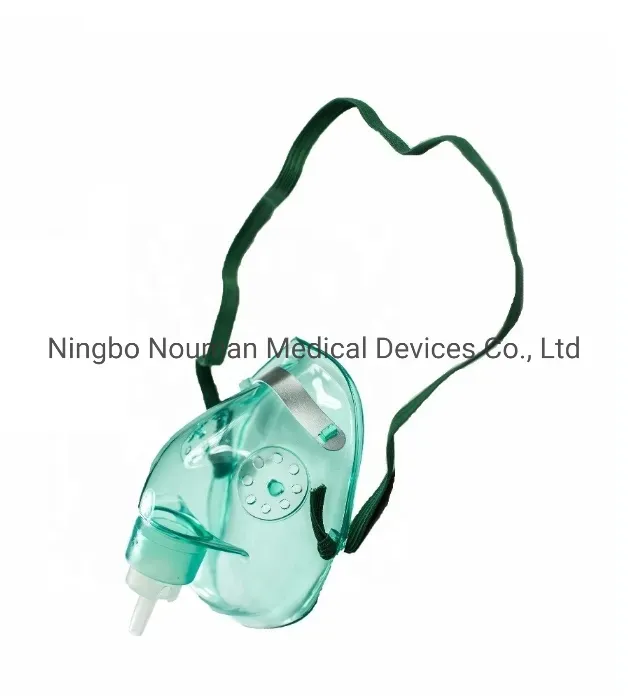 High Quality Disposable Medical PVC Venturi Face Mask with 2m Tube