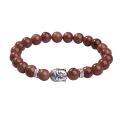 Natural Goldstone 8MM Gemstone Buddhism Prayer Beads Bracelet