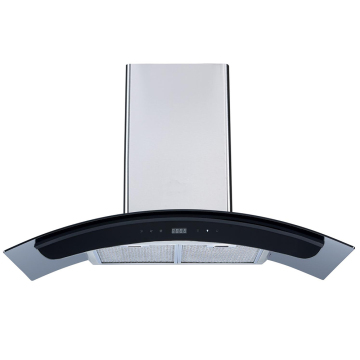 Fashionable hand sensor switch range hood big suction power copper motor kitchen use modern chimney range hood