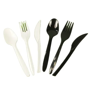 Plastic Tableware Set: Disposable Knives, Forks, Spoons, Western Cutlery, Takeaway Utensils