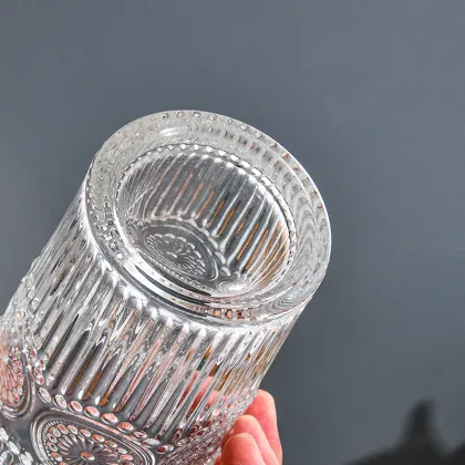 Sunflower glass water glass