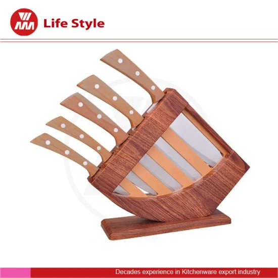 universal solid plastic knife blocks/solid rubber knife block