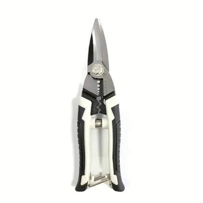 Gray and black industrial scissors