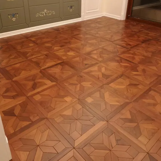 black walnut engineered parquet design wooden flooring