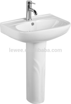 Bathroom parrware pink Pedestal Basin