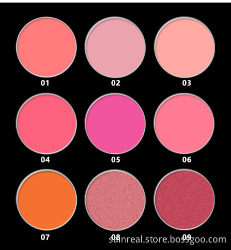 Wholesale 9 Color Cream Blusher Blush Customized
