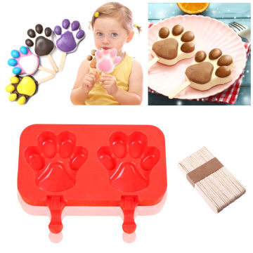 Silicone Tray Popsicle Ice Pop Maker Ice Cream Mold Jelly Chocolate Decor Mould