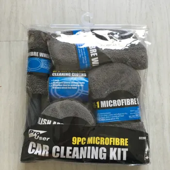 9 Piece Car Kit Washing Bundle