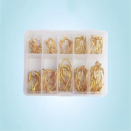 100pcs 3#-12# Single Hook Assortment - Freshwater Carp Fishing Hooks Set