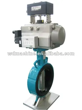 Butterfly valve for cement,pneumatic operated butterfly valve