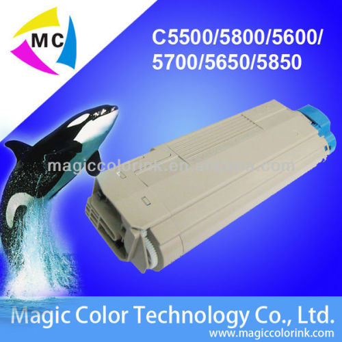 High capacity Toner Cartridge for OKI C5500 C5600 C5700 C5650 C5850 toner 5800