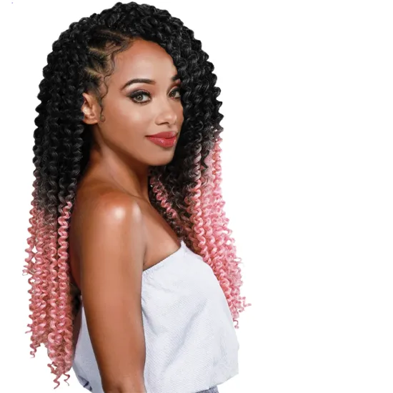 Wholesale Short 360 Blonde Real Fashion Hair Braiding Bundles Extensions Colored Crochet Water Wave Hair
