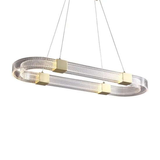 INSHINE Simple White Round Chandelier