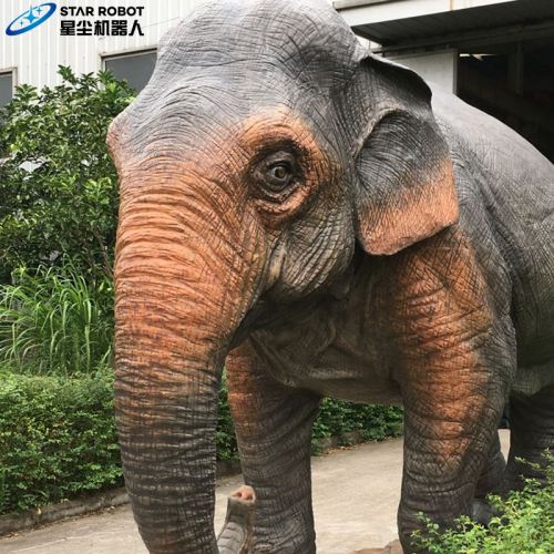 Model gajah animatronik ukuran 2.2m untuk dijual