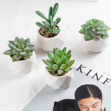 Mini Faux Intérieur Faux dans les pots - plantes en pot artificielles qui sont vertes et bon marché