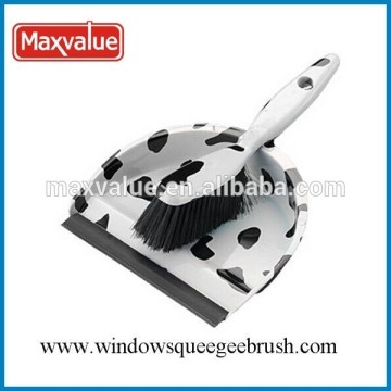 Soft grip handle plastic brush and broom dustpan