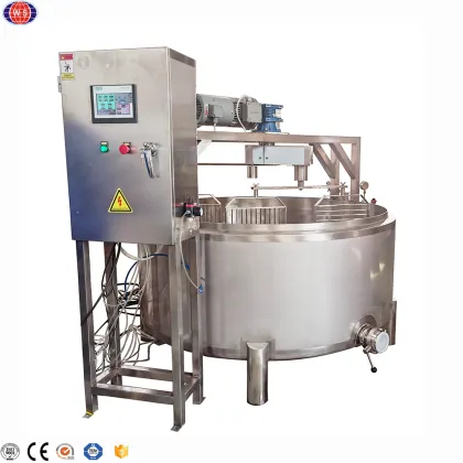 1000 Kg Fresh Cheese Production Line, Cheese Vat 200 Liters
