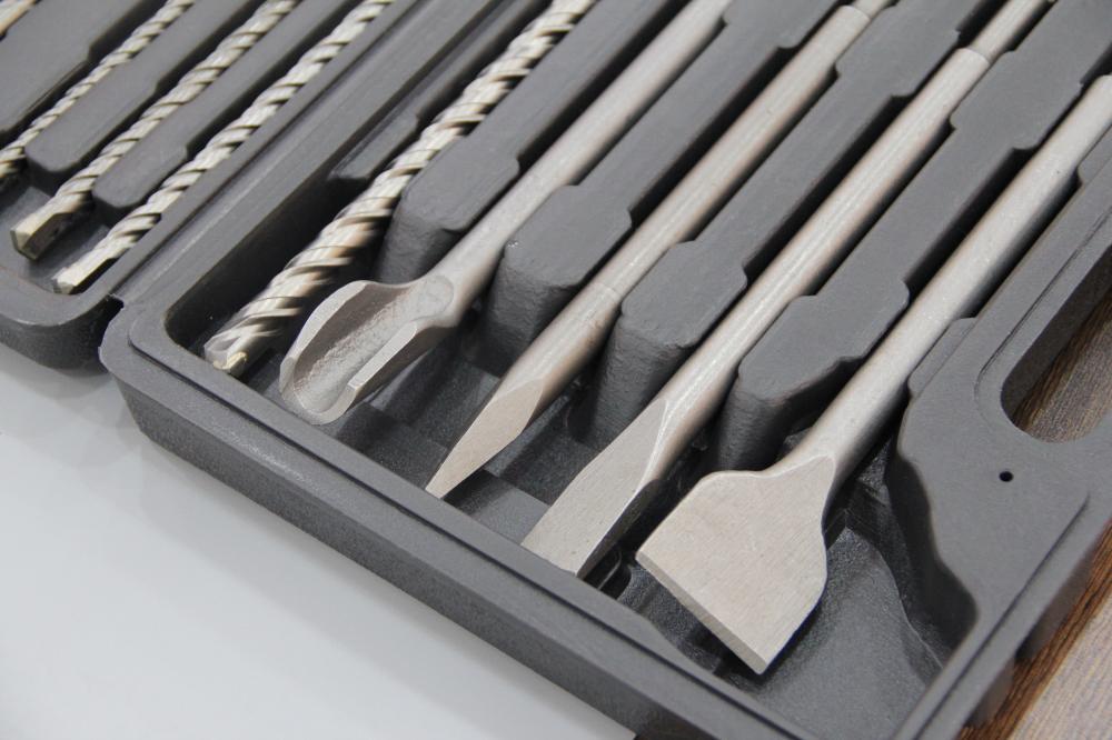 17 PCS Hammer Drill Bits and Chisels Set