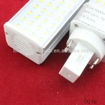 high lumen 540lm smd g24 led bulb 7w 220v 5050 36 smd 4100-4500k
