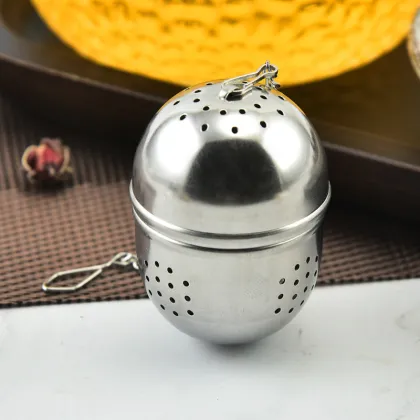 304 Stainless Steel Oval Tea Ball Filter - Creative Tea Leak Proof Tea Brewer