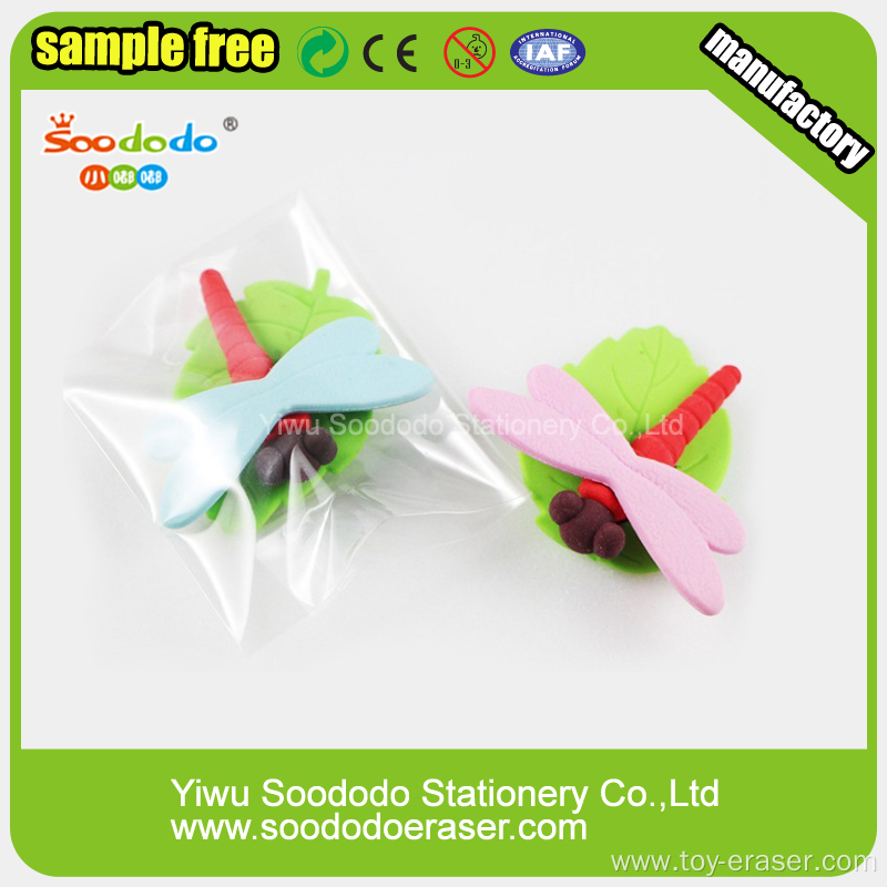 SOODODO Stationery Gifts Set Cute Insects Rubber Eraser