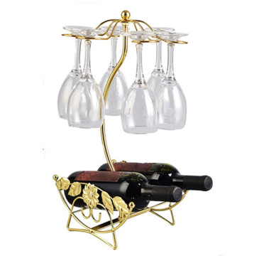 Hot Selling Metal Wine Rack: Freely Arrange Bottles and Goblets on Kitchen Counter or Table