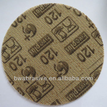 Red round backing sanding disc for metal