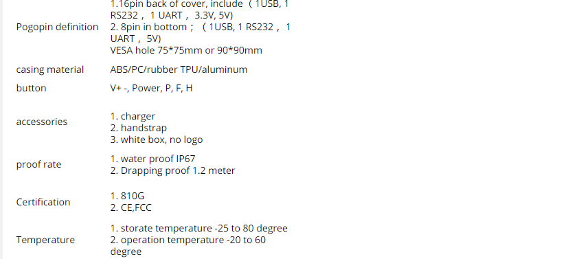 Industry Tablet Rugged Tablets