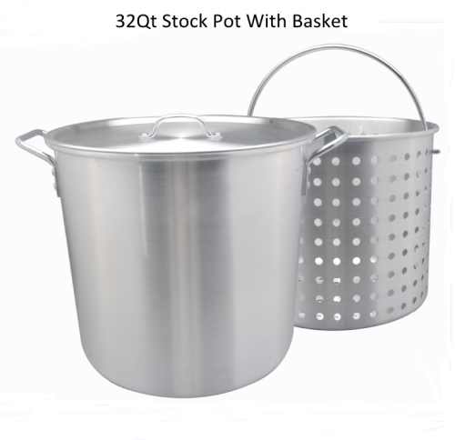 Best Aluminum turkey fryer pot with steamer basket