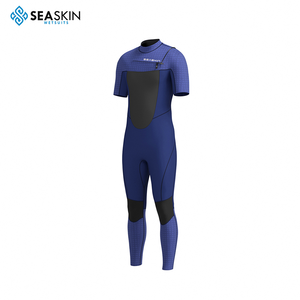 Bờ biển phía trước rương khóa kéo sóng Wetsuit For Men