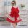 Boutique Fall Girls Red Christmas Dress