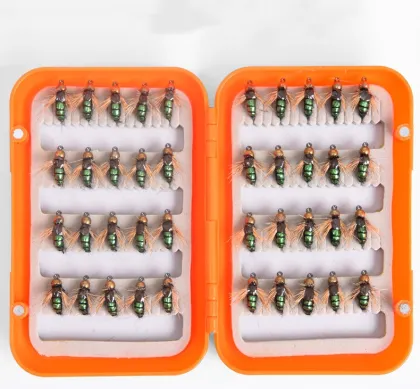 High Quality Luya Simulation Insect Artificial Bait Fly Set - 40pcs/Box