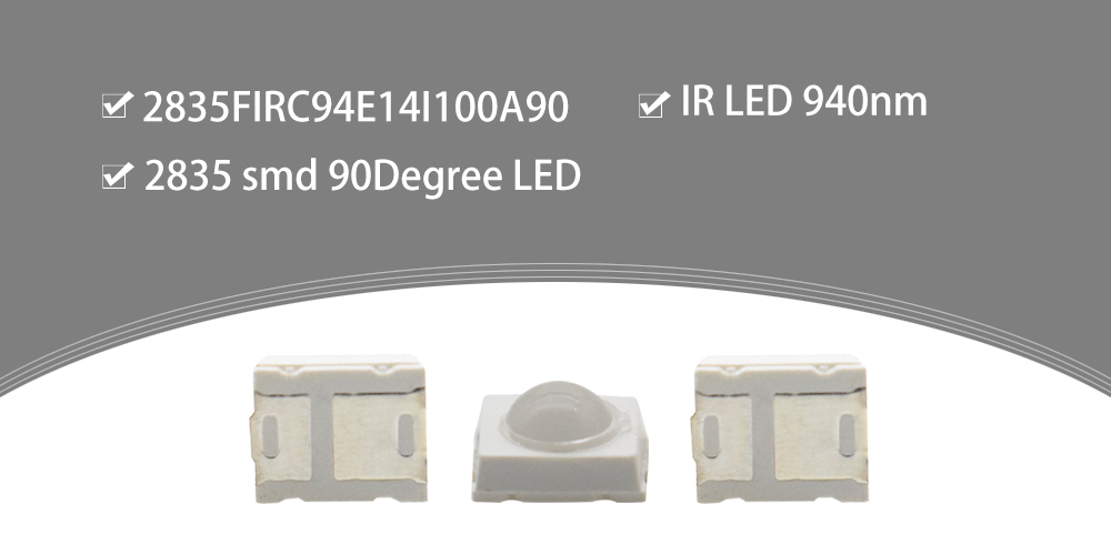 940nm LED IR Dome Lens SMD LEDs 90-Degree