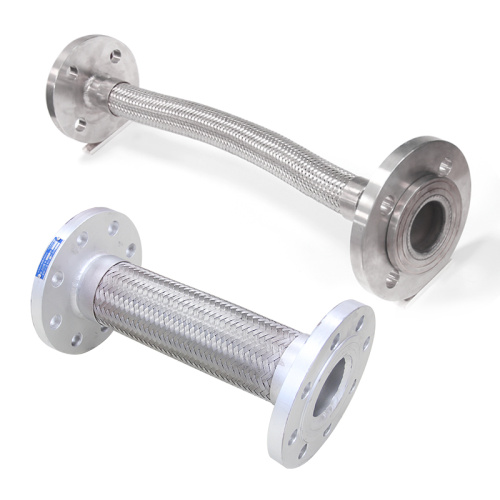 Flange industrial de metal com fole, tubos de aço soldados, fio de aço corrugado, flange de mangueira trançada de aço inoxidável, gás combustível