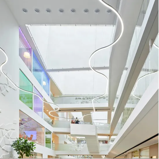 Hlinear LC6080-S-600 S series Linear S Shape Modern Chandelier LED Curved Ceiling Light