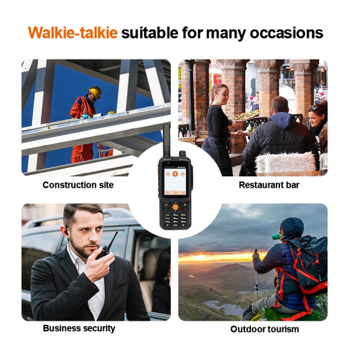 ECOME ET-A87 Zello 4G Android Plataforma Toque Pantalla táctil Walkie Talkie con video