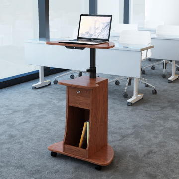 Height Adjustable Mobile Lectern on wheels