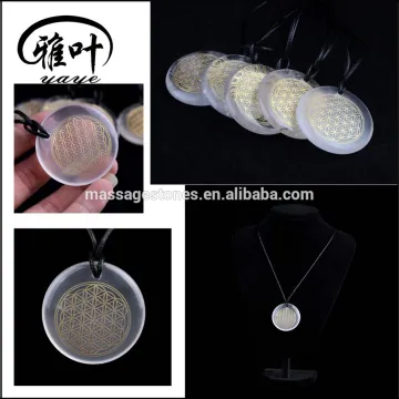 Natural Crystal Quartz Flower of Life Chakra Products Wholesale