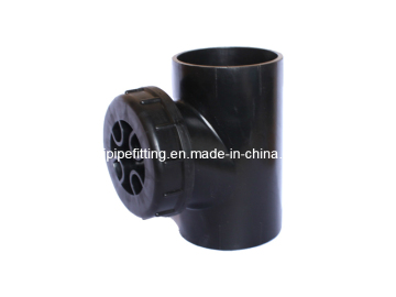 HDPE Drainage Fittings Tee with Inspection Port