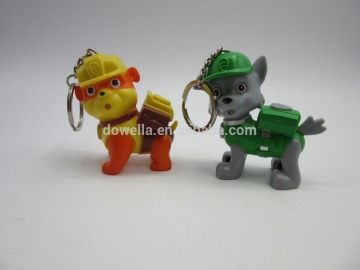 Licensed plastic dog keychain in Disney OEM facotry