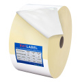 Zelfklevende jumbo -label Roll gele glasine