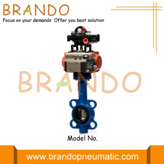 Pneumatic Actuator Wafer Butterfly Valve With Limit Switch